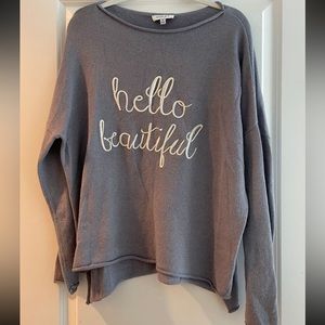Gilli medium light blue sweater
